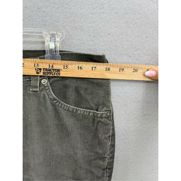 Levi's 517 Womens Green Stretch Denim Corduroy Slim Bootcut Pants Jeans Medium - Picture 6 of 7
